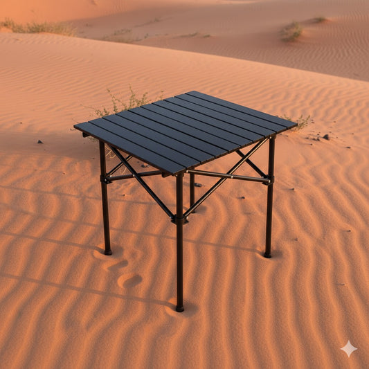 طاولة مع شنطة